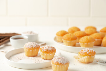 muffins on a plate