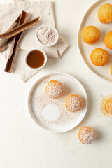 breakfast with mini muffins