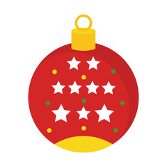 merry christmas sphere design, winter season and decoration theme Vector illustration