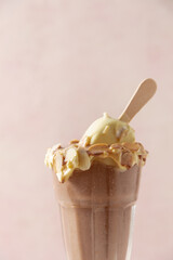 ice cream with chocolate