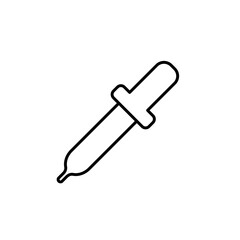 Icono de cuentagotas. Gotero. Símbolo lineal de cuentagotas.