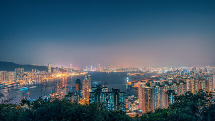 Obraz premium Hong kong at its transformation time