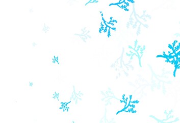 Fototapeta na wymiar Light Green vector doodle background with sakura.