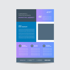 Corporate Business Flyer Design | Handout and leaflet design | Marketing sheet design