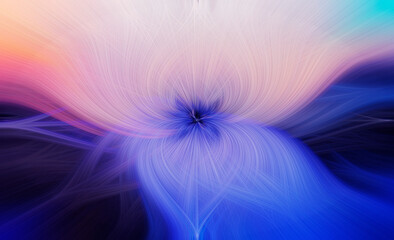 Abstract twisted light fibers effect blurred background,