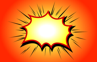 Background with Big Boom  explosion illustration design background.