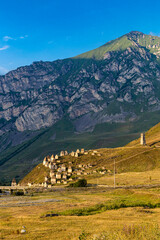 North Ossetia Dargavs. "City of dead". The oldest burial place. Ancient architecture. Russia