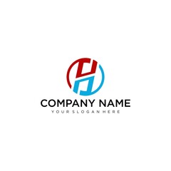 Letter H logo icon design template elements