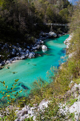 Soca river in Slovenia, landscape
