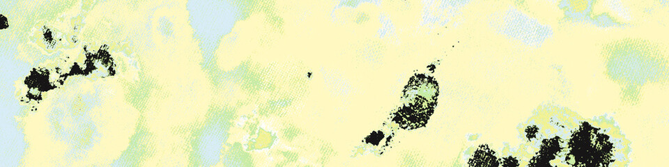 Bright Acrylic Image. Blue Aquarelle Decor. Fluid