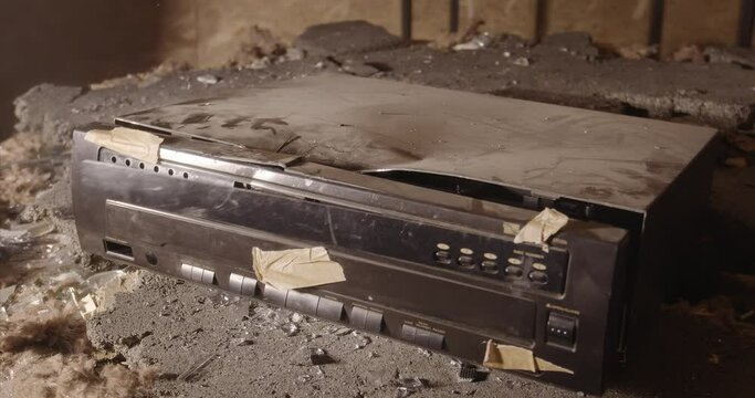 Rendering useless some old casette player in slow motion