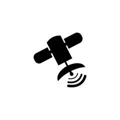 satellite logo icon vector