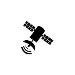 satellite logo icon vector