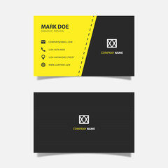 Modern Creative Geometric and Clean Business Card Vector Template.