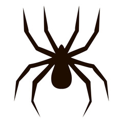halloween silhouette clipart spiders and cobweb black on white background elements