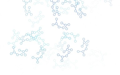 Light BLUE vector pattern with artificial intelligence network.
