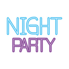 night party design, celebration and entertainment theme Vector illustration