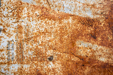 orange oxide texture on very deteriorated surface