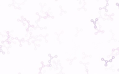 Light Pink, Blue vector background with forms of artificial intelligence.