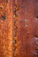 orange oxide texture on very deteriorated surface