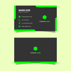 Modern Creative Geometric and Clean Business Card Vector Template.