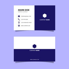 Modern Creative Geometric and Clean Business Card Vector Template.