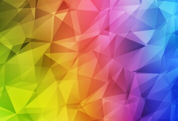 Light Multicolor vector abstract polygonal background.