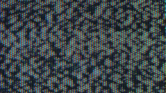 Macro shot of TV LCD matrix