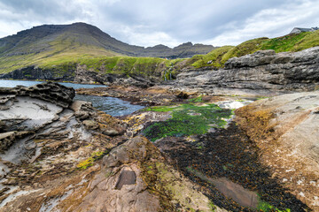 Fototapeta na wymiar Nordic natural landscape, Faroe Islands