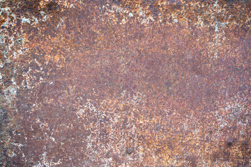 orange oxide texture on very deteriorated surface