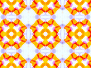 Watercolor Seamless Rhombic Pattern.