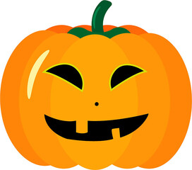 halloween pumpkin isolated on white