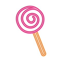 Sweet candy design, Sugar caramel bonbon food dessert snack tasty and vintage theme Vector illustration