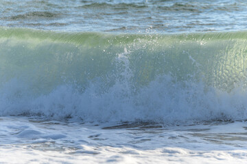 Beautiful sea wave in the atlantic ocean near the Sables d'olonne in France.