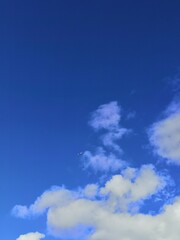 blue sky and clouds