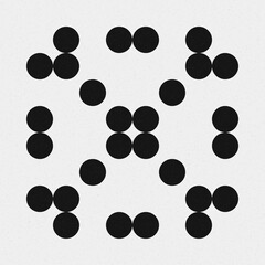 Abstract Cross Pattern Dots Logo generative computational art illustration