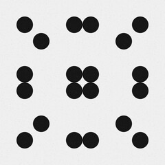 Abstract Cross Pattern Dots Logo generative computational art illustration