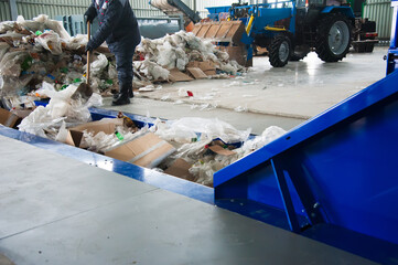 Waste recycling factory