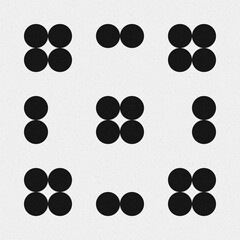 Abstract Cross Pattern Dots Logo generative computational art illustration