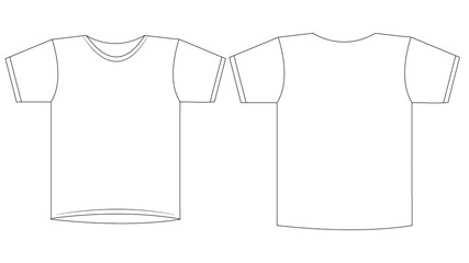 T-Shirt outline.(schablone)
