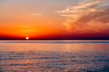 Sunrise over Mediterranean Sea