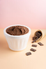 helado de chocolate