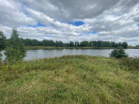 clouds over the lake