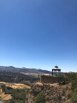 view from the top of the hill