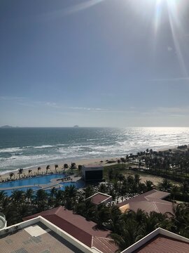 view of the sea from the beach