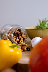 Close-up of a pot of nuts 2