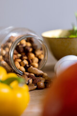 Close-up of a pot of nuts 1