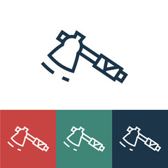 Linear vector icon with hack