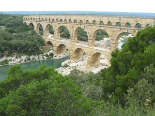 Photo sur Plexiglas Pont du Gard Le Pont du Gard, France