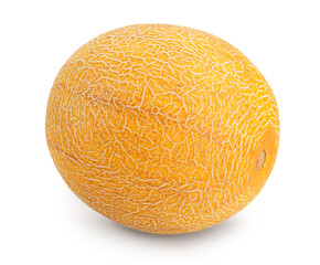 Melon isolated on white background with clipping path and full depth of field